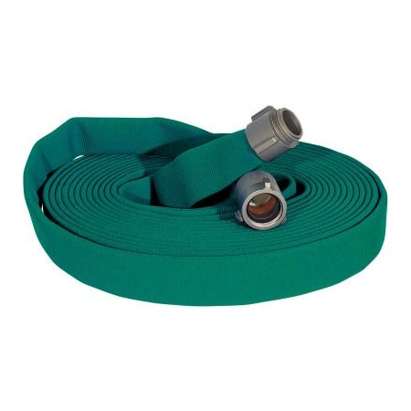 Armored Textiles Armored Textiles JAFLINE Double Jacket Fire Hose, 1-3/4" X 50 Ft, 400 PSI, Green N51H175LNG50N